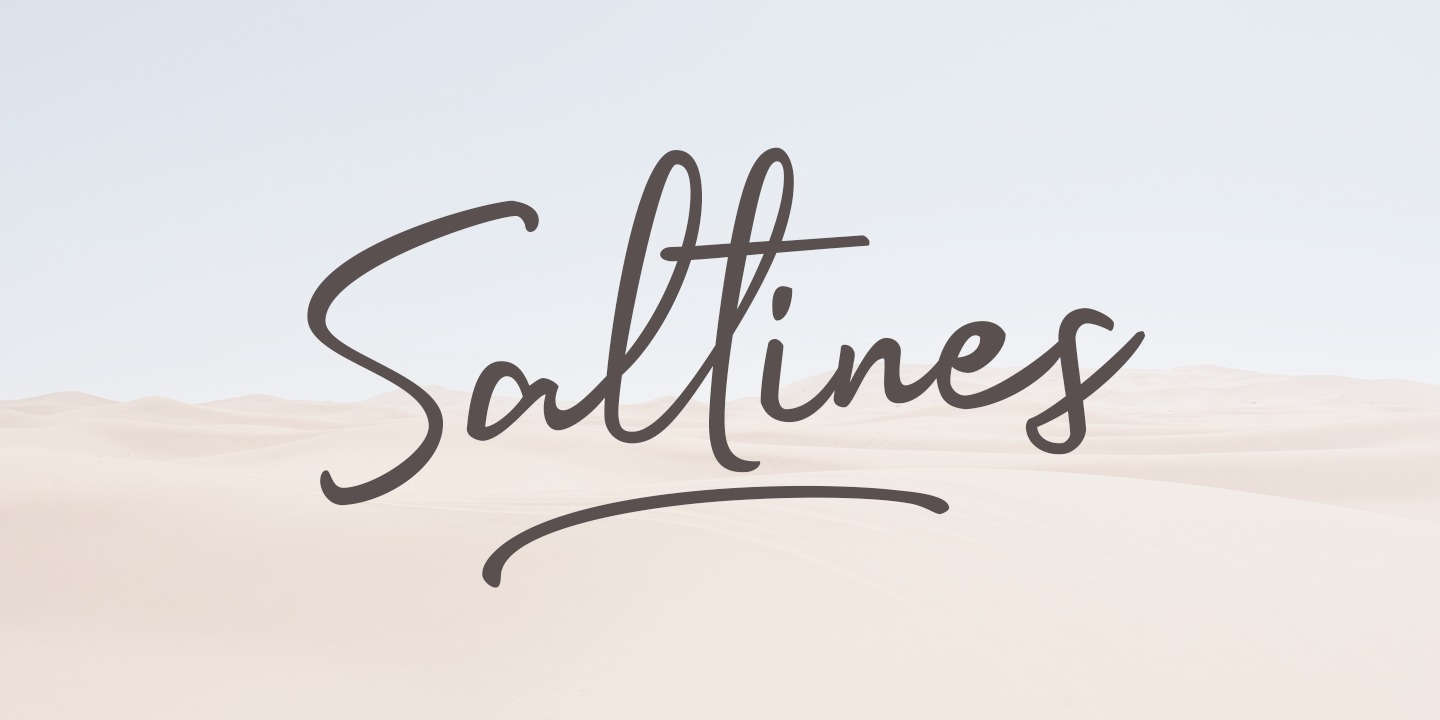 Saltines Font preview
